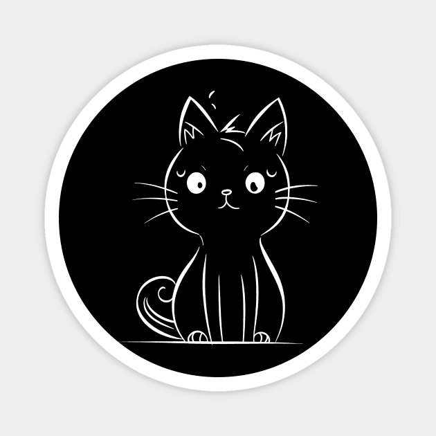 Light Comix Kitty Magnet by stkUA